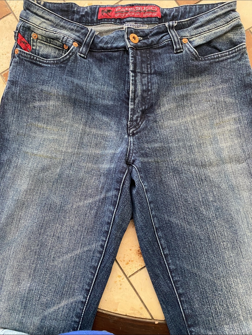 Parasuco Men’s Faded Blue Straight Jeans